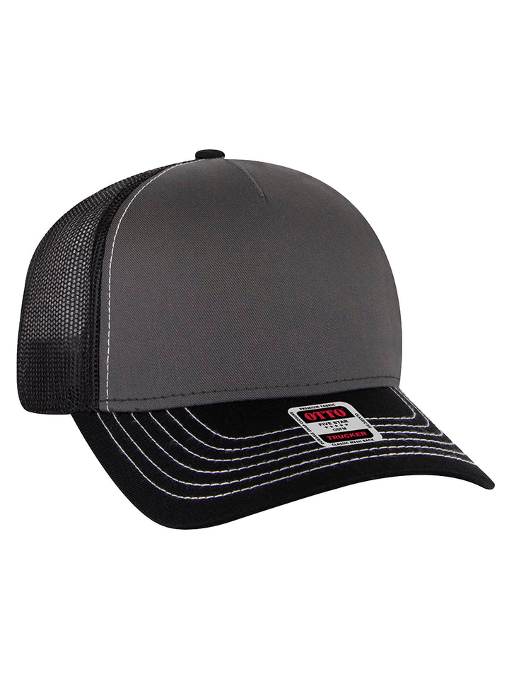 OTTO CAP 5 Panel Low Profile Mesh Back Trucker