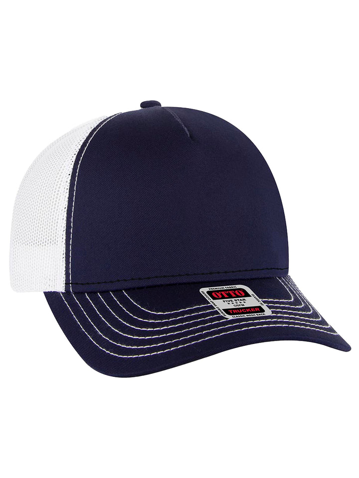 OTTO CAP 5 Panel Low Profile Mesh Back Trucker