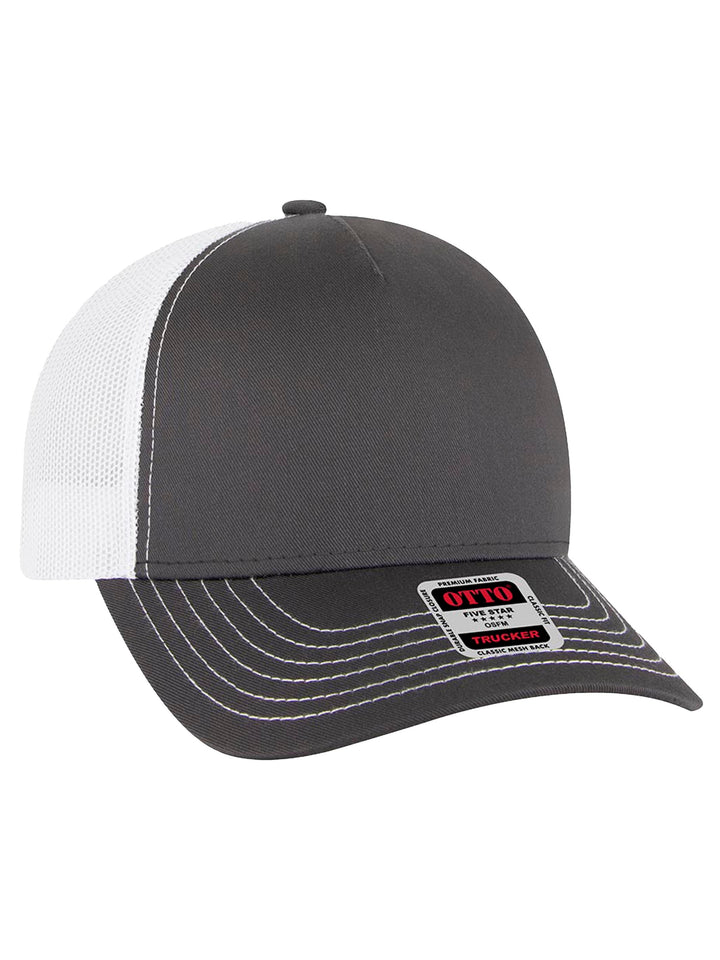 OTTO CAP 5 Panel Low Profile Mesh Back Trucker