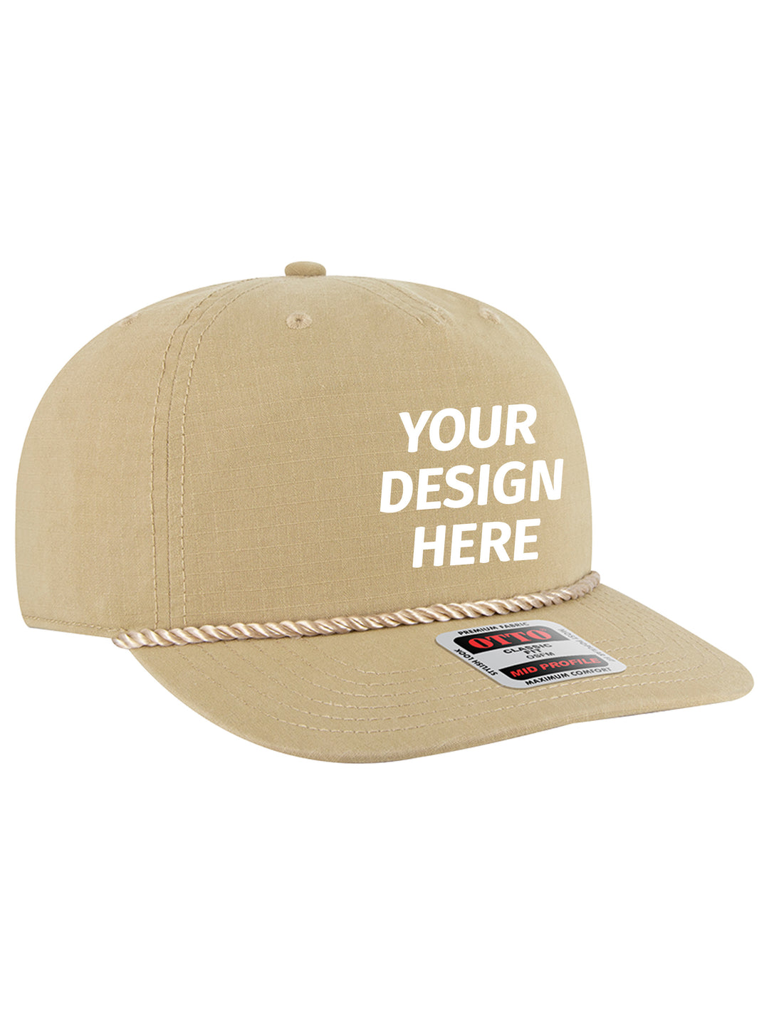 OTTO CAP 5 Panel Mid Profile Unstructured Baseball Hat