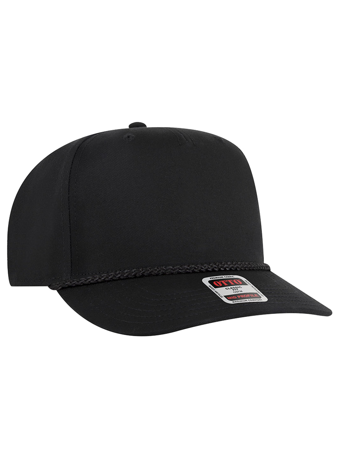 OTTO CAP 5 Panel Mid Profile Structured Baseball Cap
