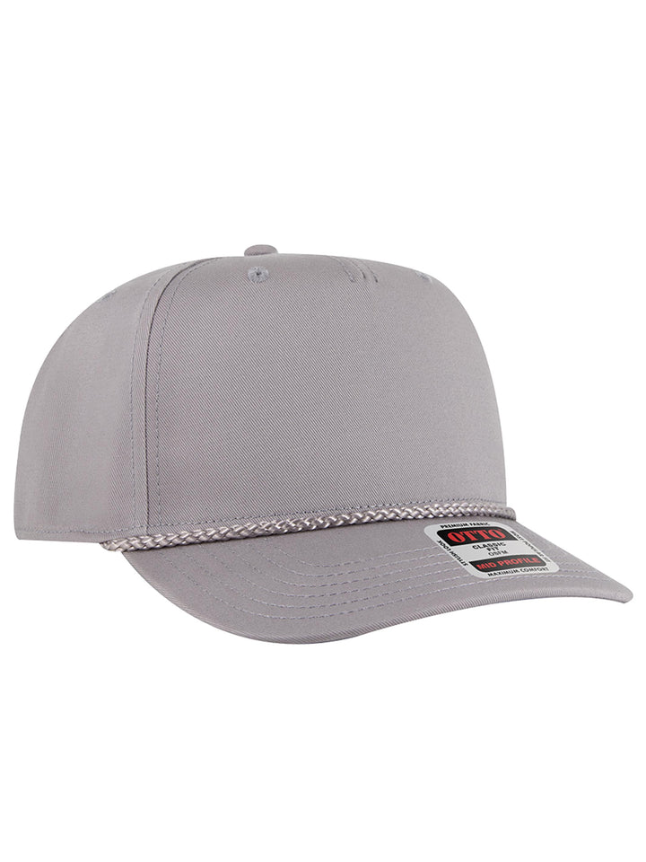 OTTO CAP 5 Panel Mid Profile Structured Baseball Cap