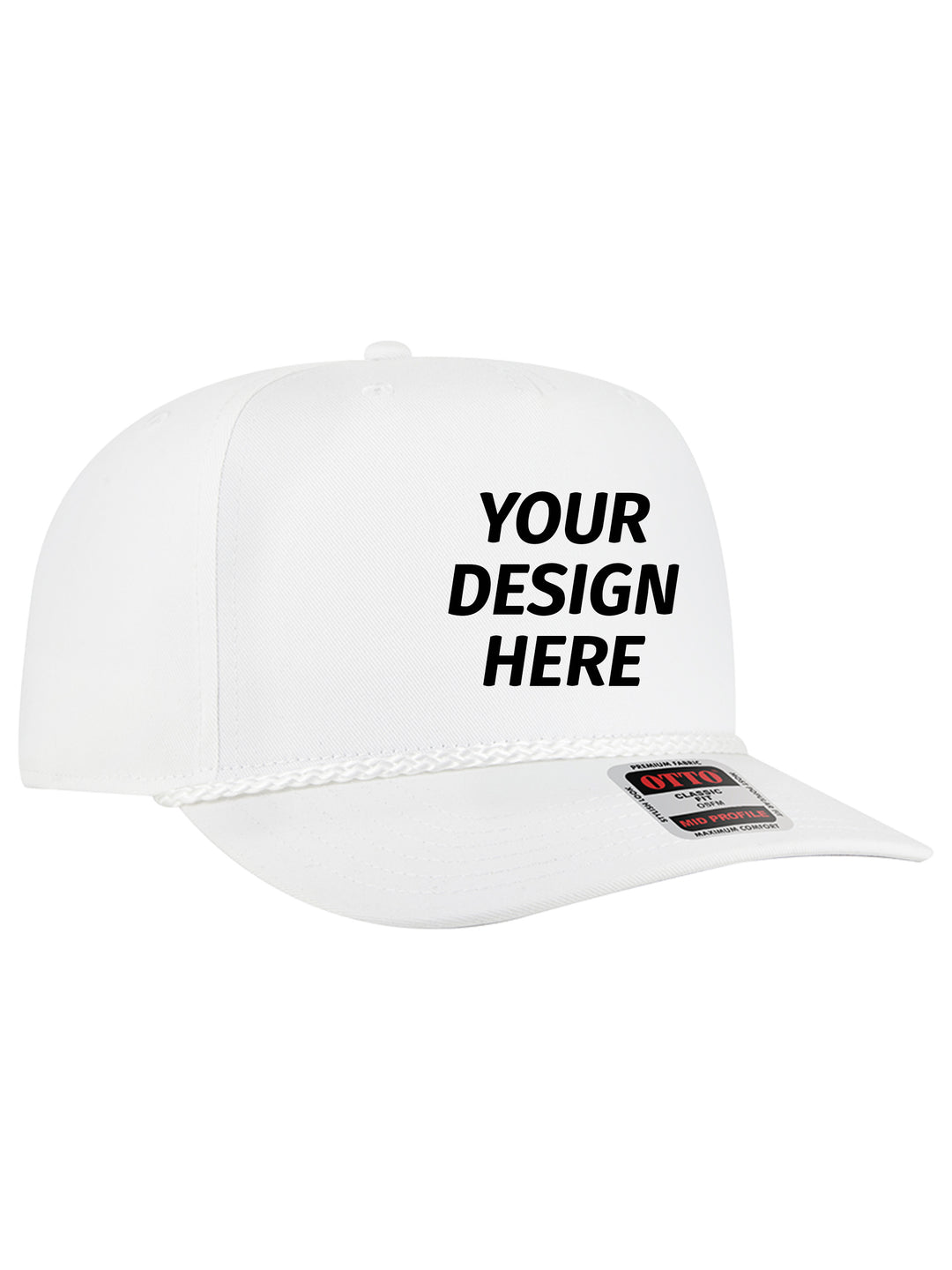 OTTO CAP 5 Panel Mid Profile Structured Baseball Cap