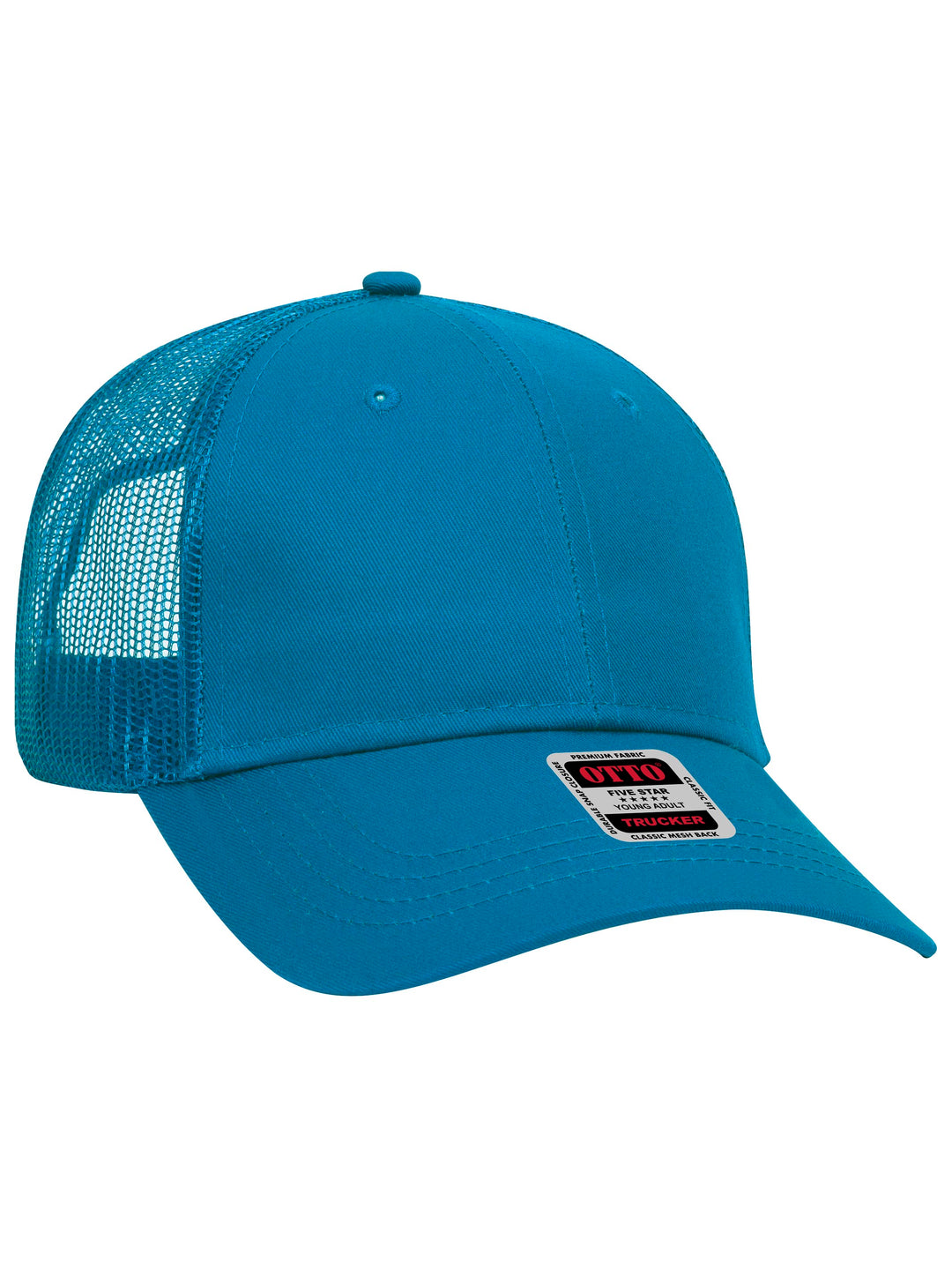 OTTO 6 Panel Low Profile Mesh Back Trucker Hat