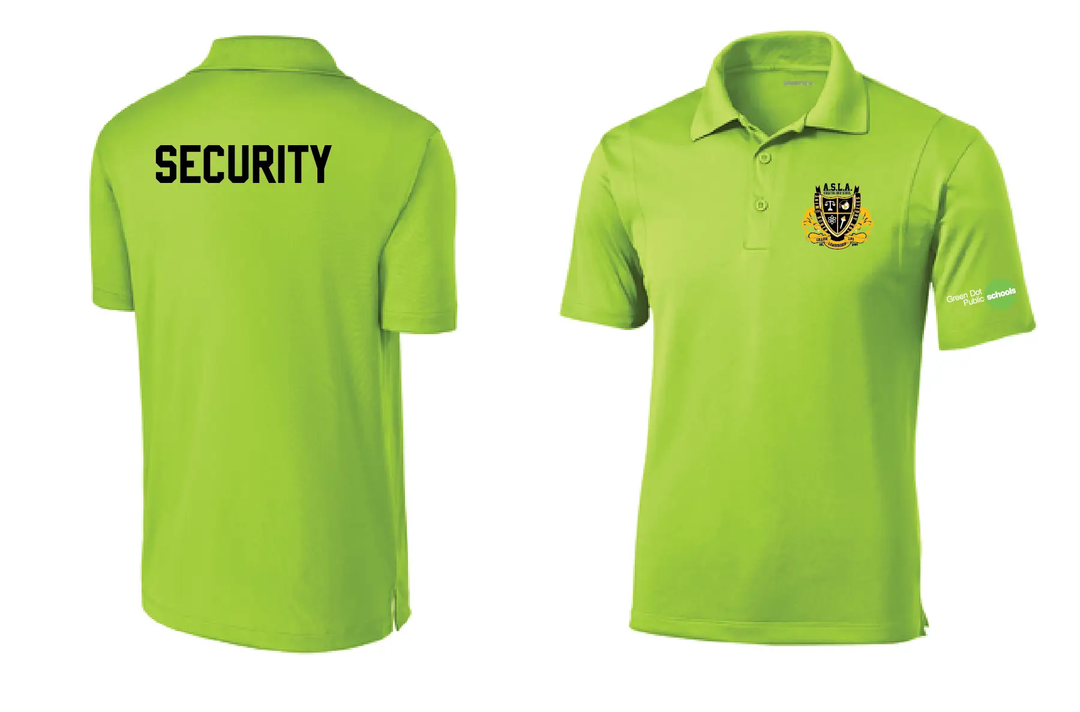 Green Dot Sport-Tek Security Polo- Animo South Los Angeles