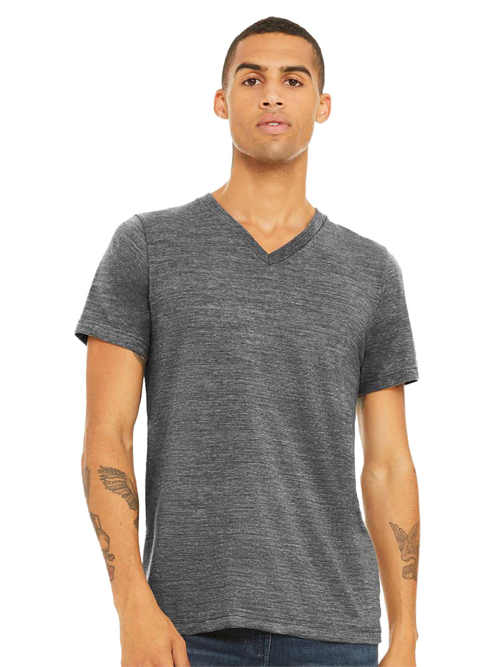 Bella + Canvas Textured Jersey V-Neck Tee