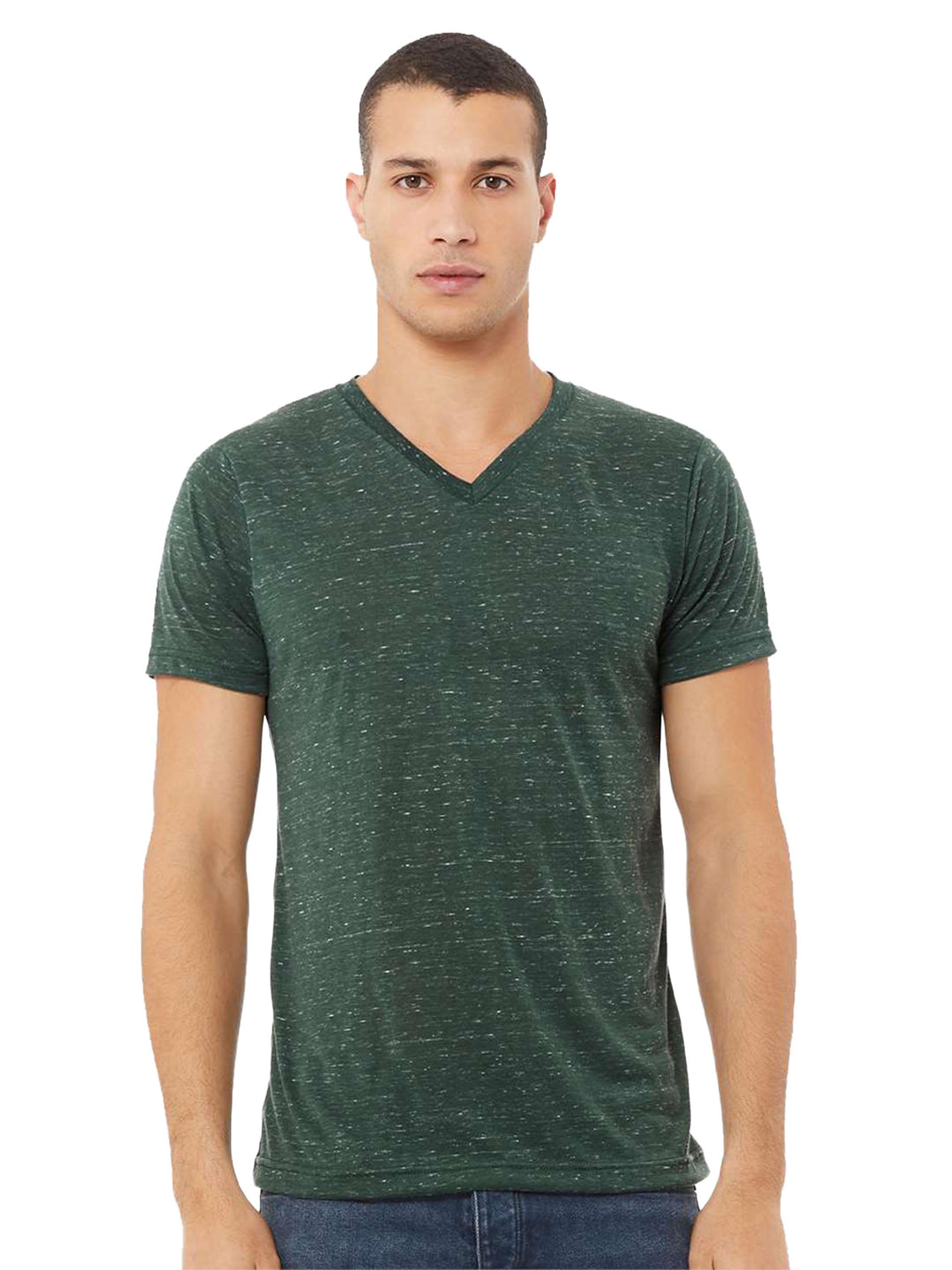 Bella + Canvas Textured Jersey V-Neck Tee