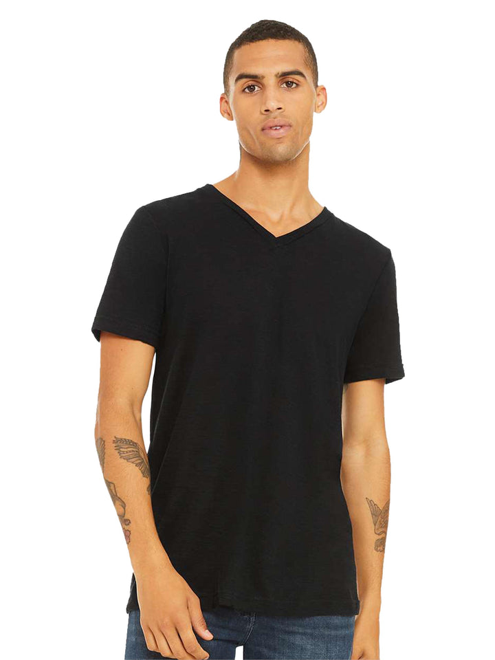 Bella + Canvas Textured Jersey V-Neck Tee