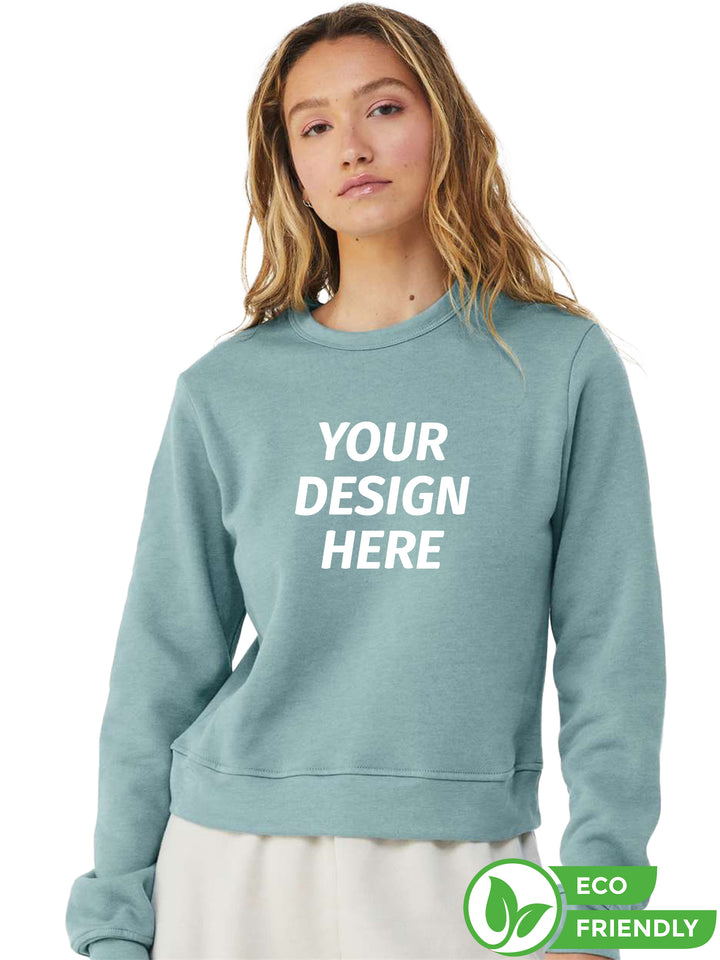 Bella + Canvas Women's Sponge Fleece Classic Crewneck