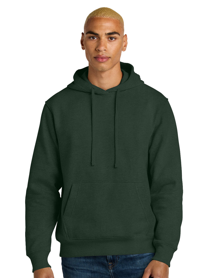 Custom District V.I.T Heavy Weight Hoodie in forest green, offering a durable and comfortable design with a classic pullover style.