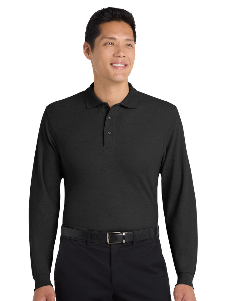 Port Authority Silk Touch Long Sleeve Polo
