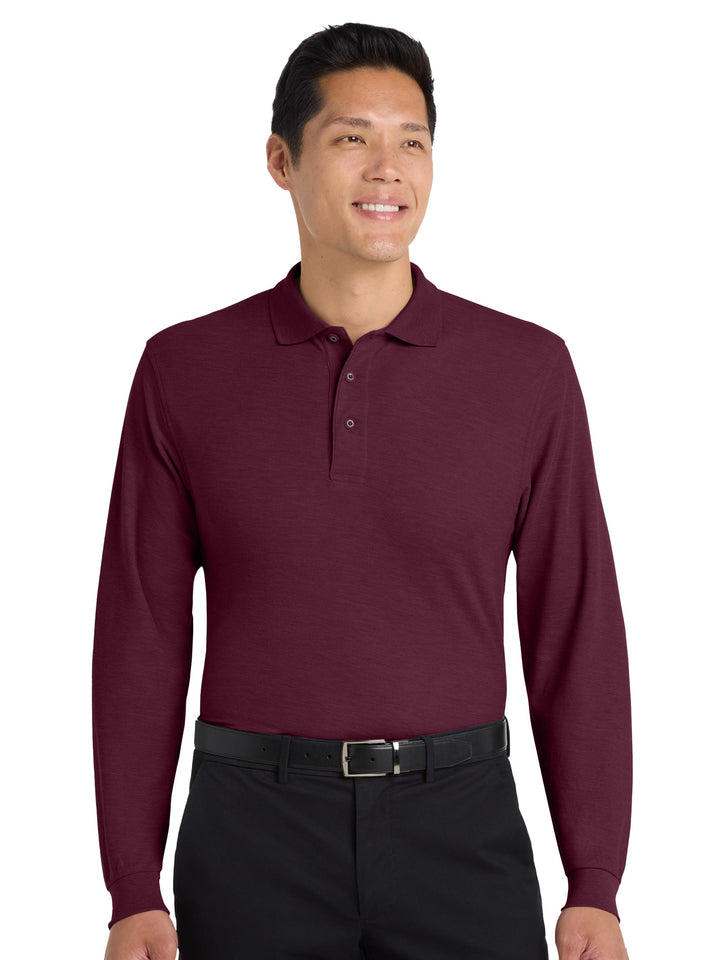 Port Authority Silk Touch Long Sleeve Polo