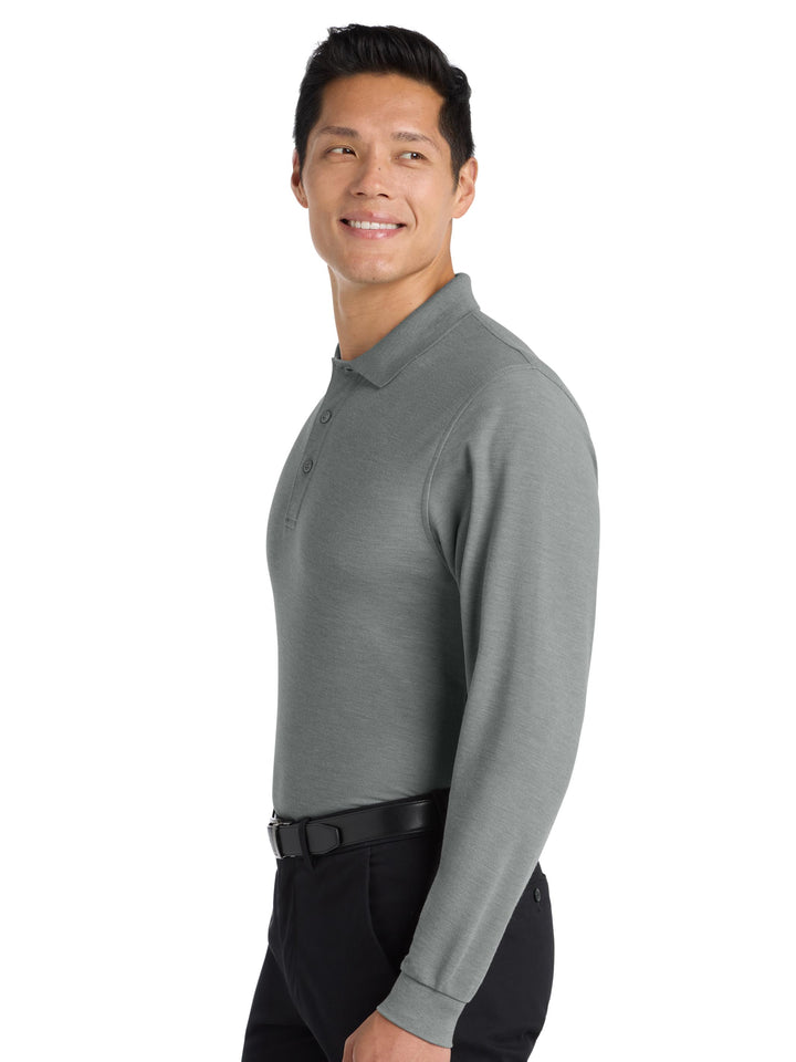 Port Authority Silk Touch Long Sleeve Polo