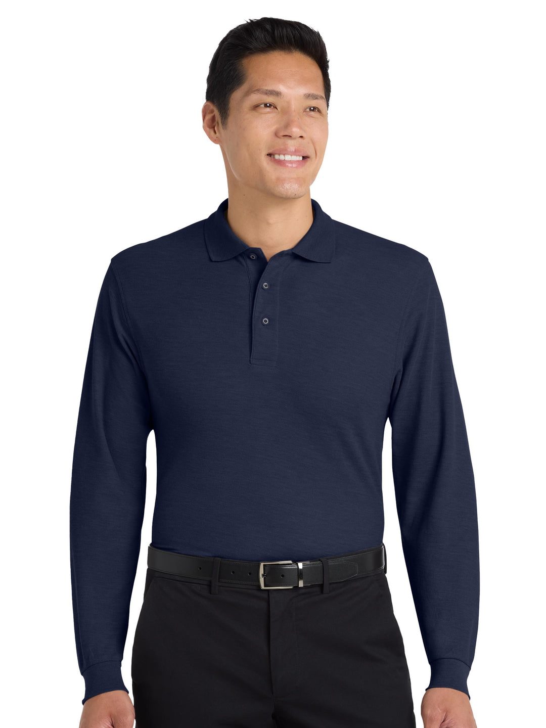 Port Authority Silk Touch Long Sleeve Polo
