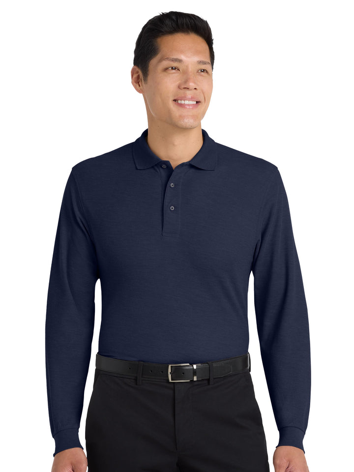 Port Authority Silk Touch Long Sleeve Polo
