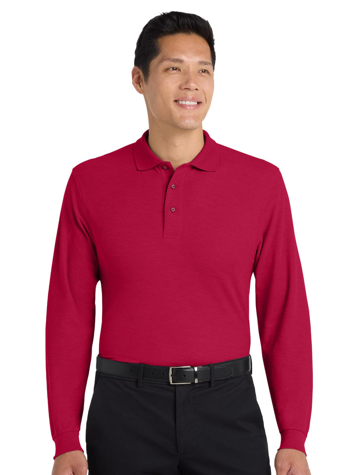 Port Authority Silk Touch Long Sleeve Polo