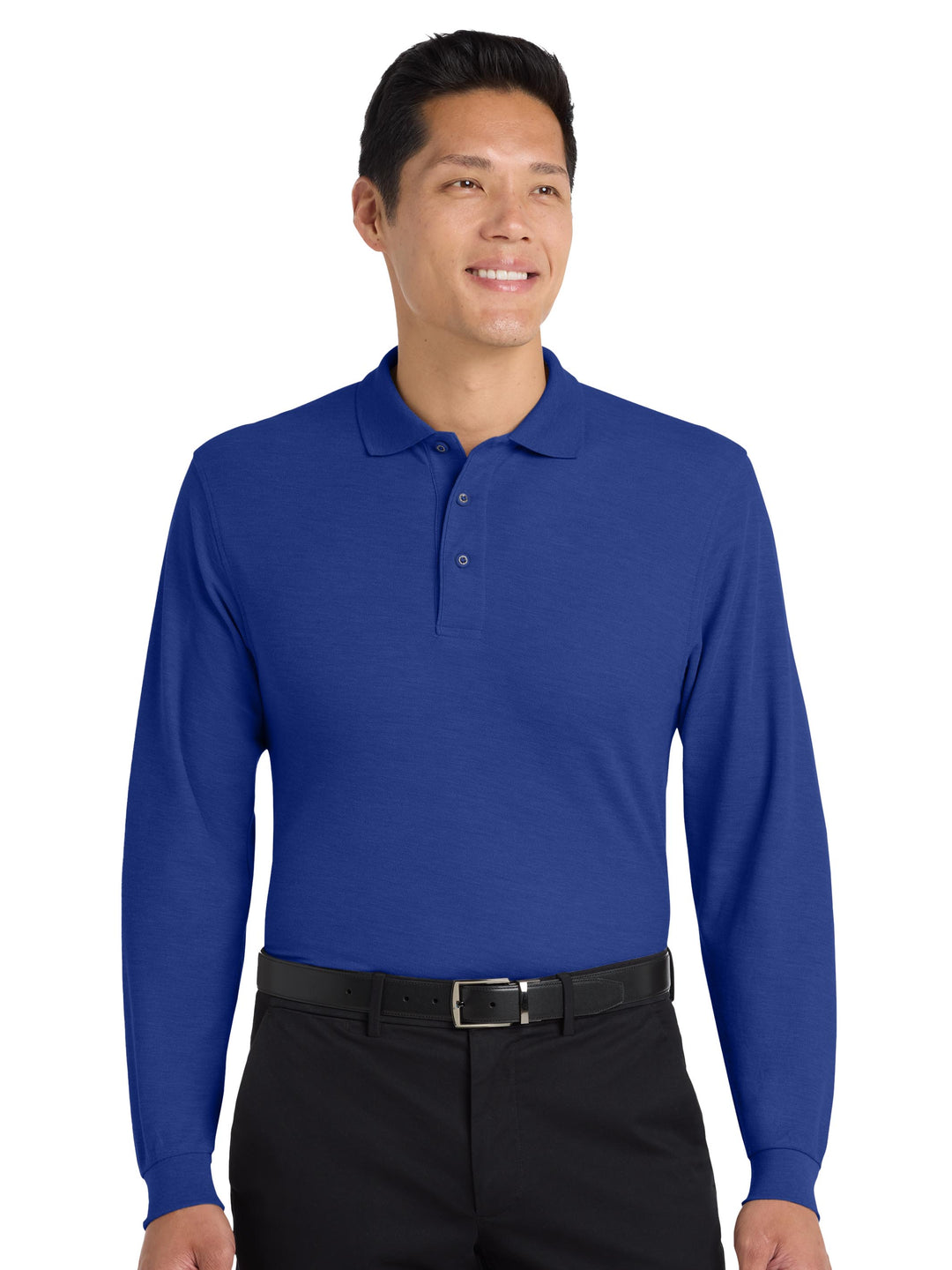 Port Authority Silk Touch Long Sleeve Polo