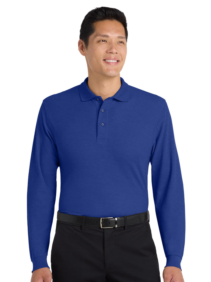 Port Authority Silk Touch Long Sleeve Polo