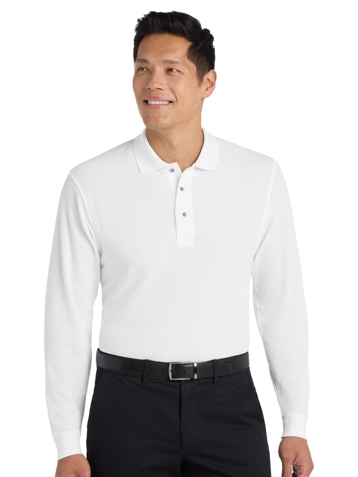 Port Authority Silk Touch Long Sleeve Polo