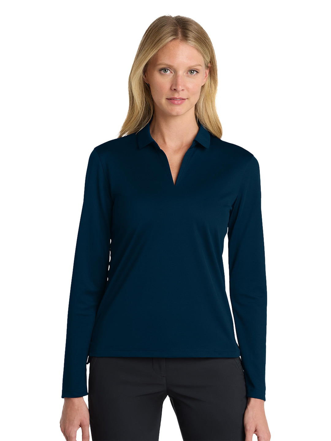 Nike Women's Dri-FIT Micro Pique 2.0 Long Sleeve Polo