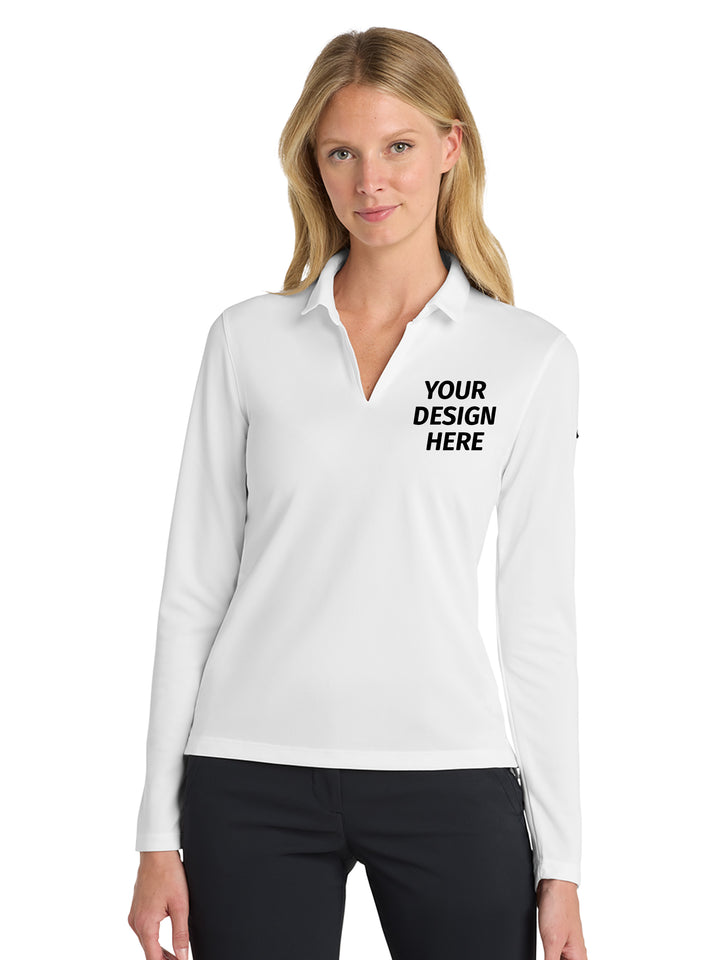 Nike Women's Dri-FIT Micro Pique 2.0 Long Sleeve Polo