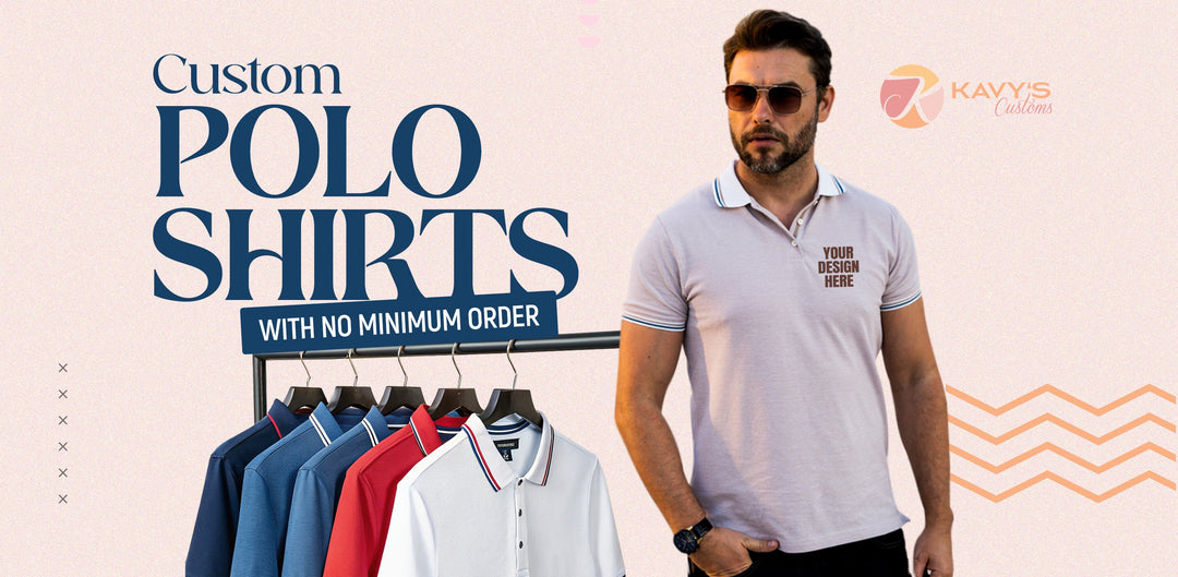 custom polo shirts with no minimum order quantity