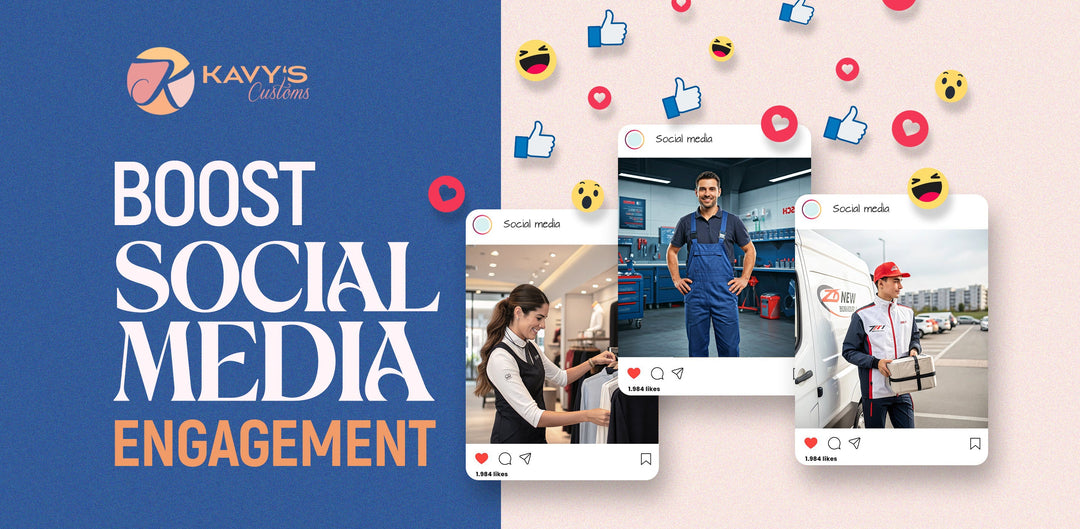 boost social media engagement with custom apparel