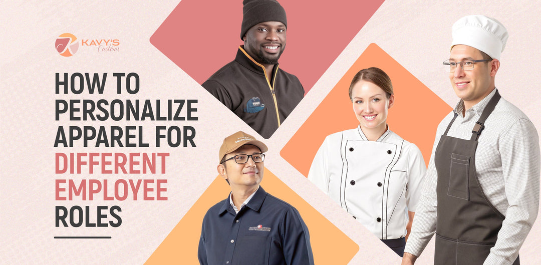 personalize custom apparel for employee roles