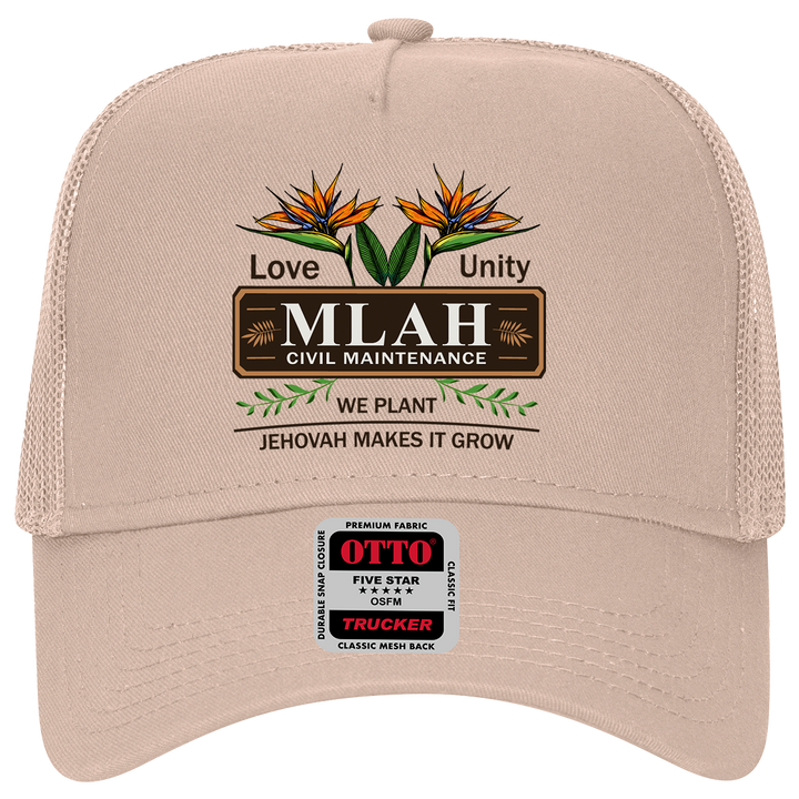 MLAH Otto 5 Panel Low Profile Trucker