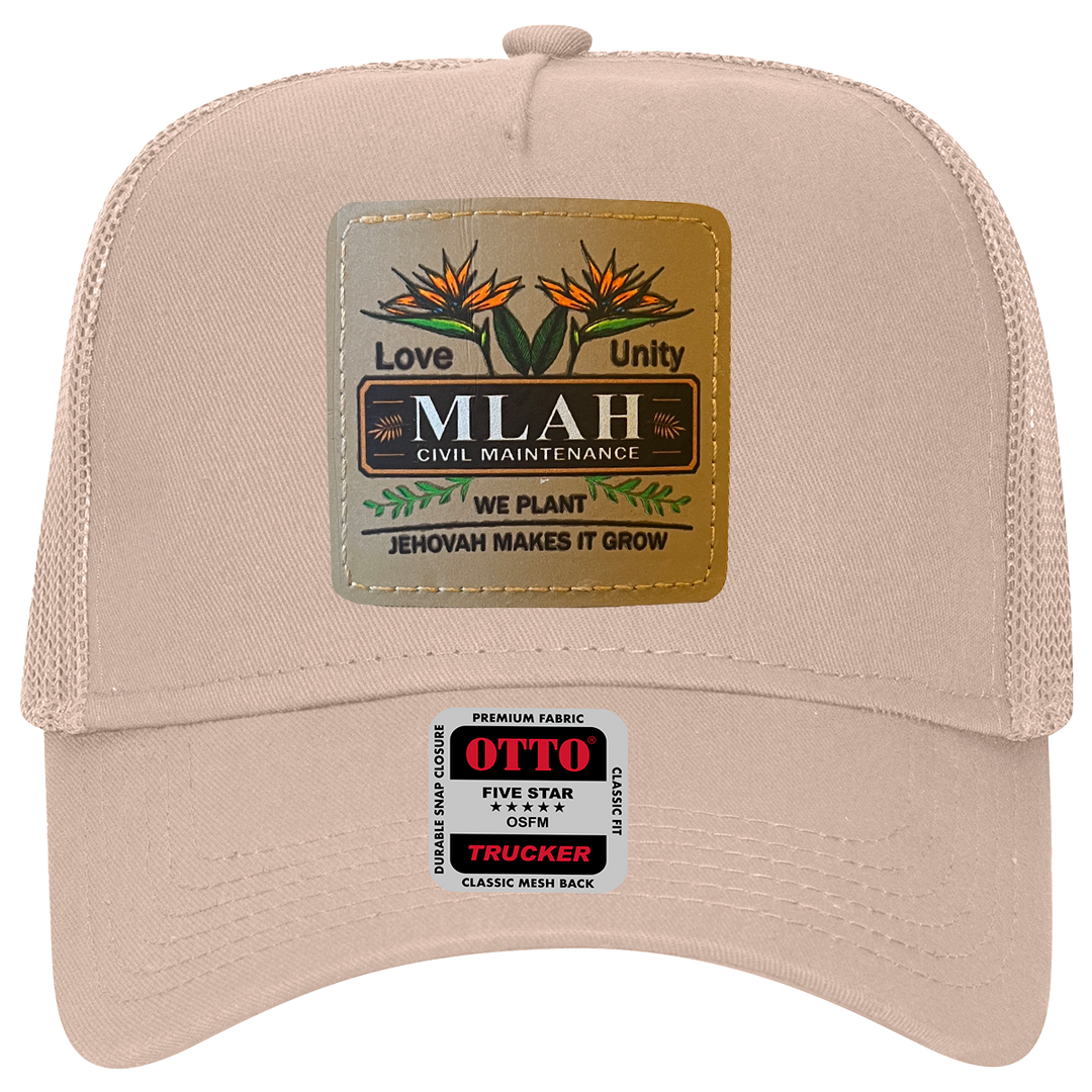 MLAH Otto 5 Panel Low Profile Trucker