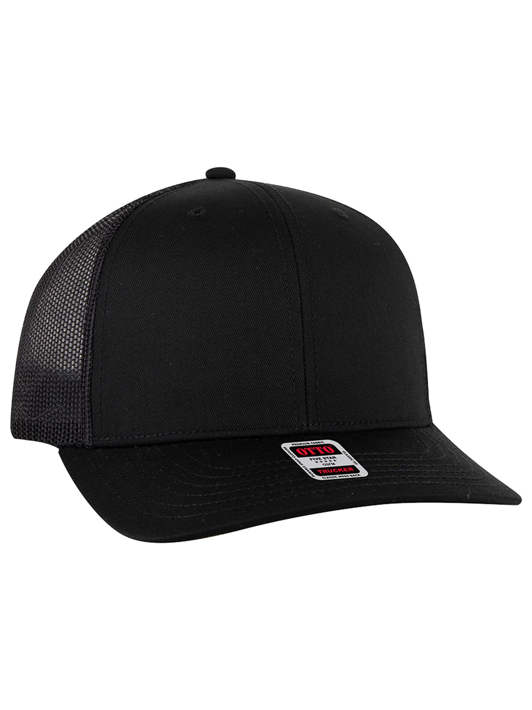 OTTO CAP 6 Panel Mid Profile Mesh Back Trucker Hat
