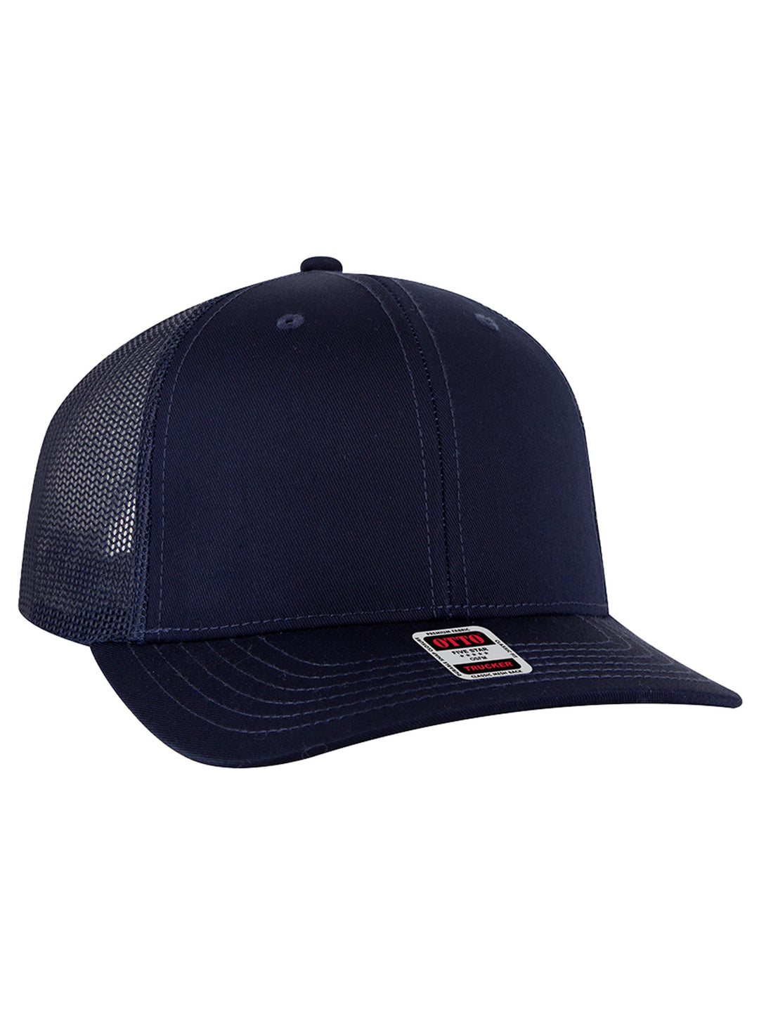 OTTO CAP 6 Panel Mid Profile Mesh Back Trucker Hat
