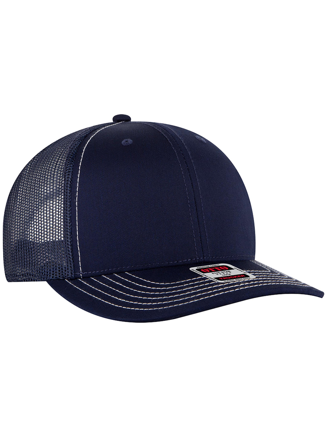 OTTO CAP 6 Panel Mid Profile Mesh Back Trucker Hat