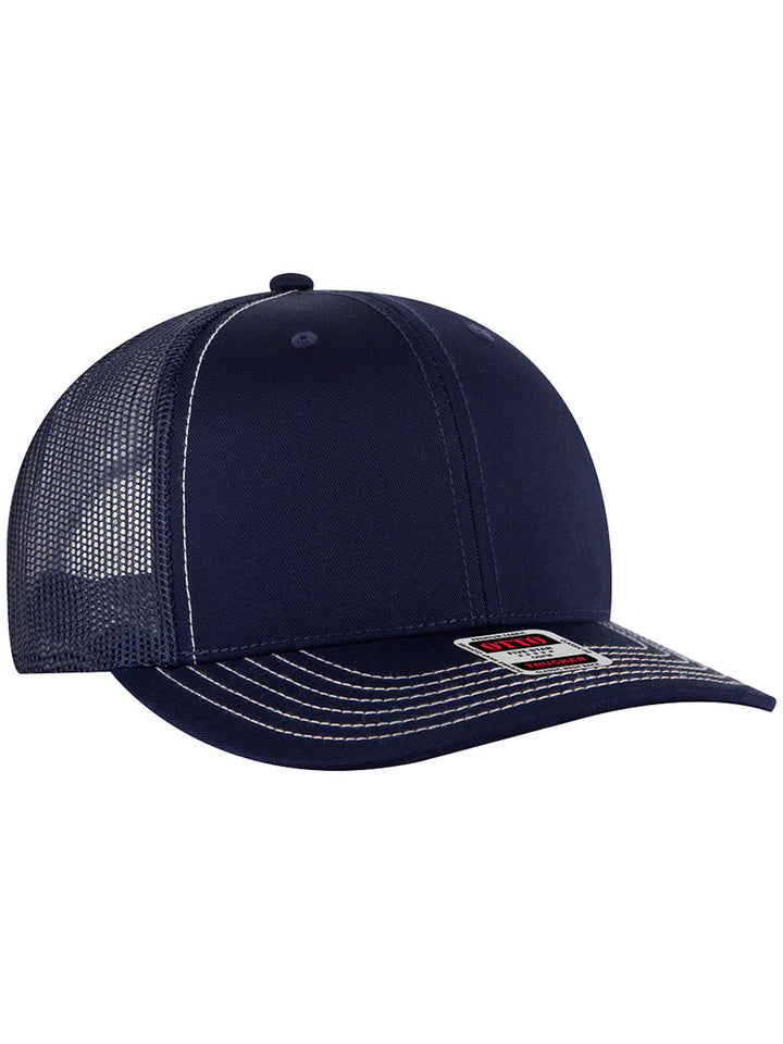 OTTO CAP 6 Panel Mid Profile Mesh Back Trucker Hat