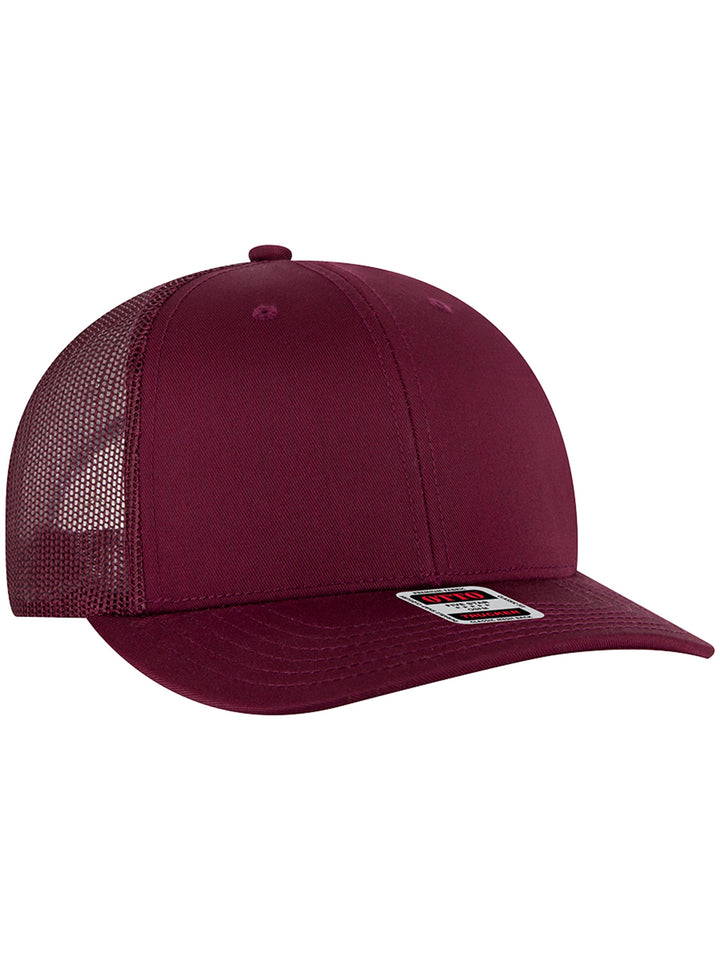 OTTO CAP 6 Panel Mid Profile Mesh Back Trucker Hat
