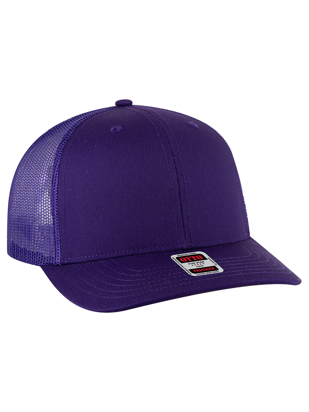OTTO CAP 6 Panel Mid Profile Mesh Back Trucker Hat