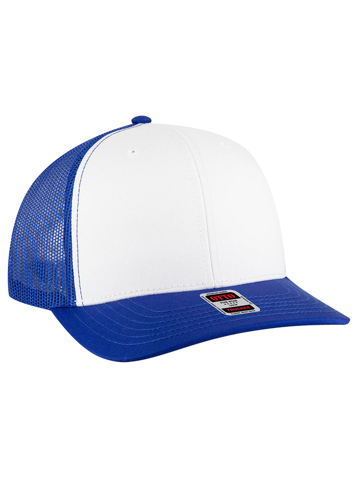 OTTO CAP 6 Panel Mid Profile Mesh Back Trucker Hat