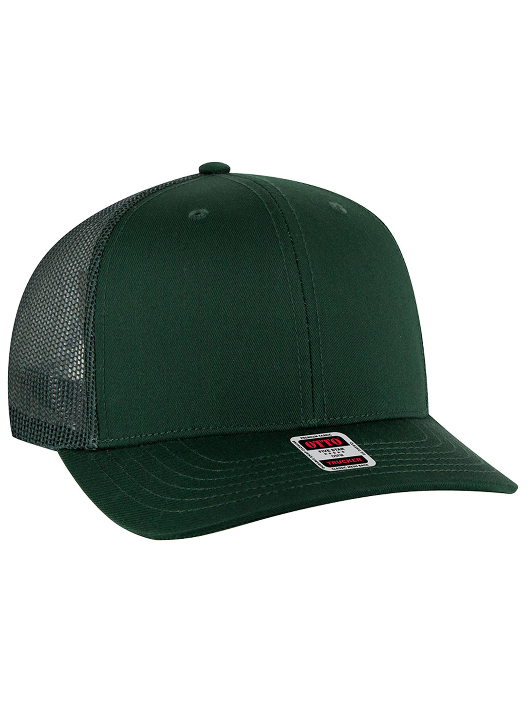 OTTO CAP 6 Panel Mid Profile Mesh Back Trucker Hat