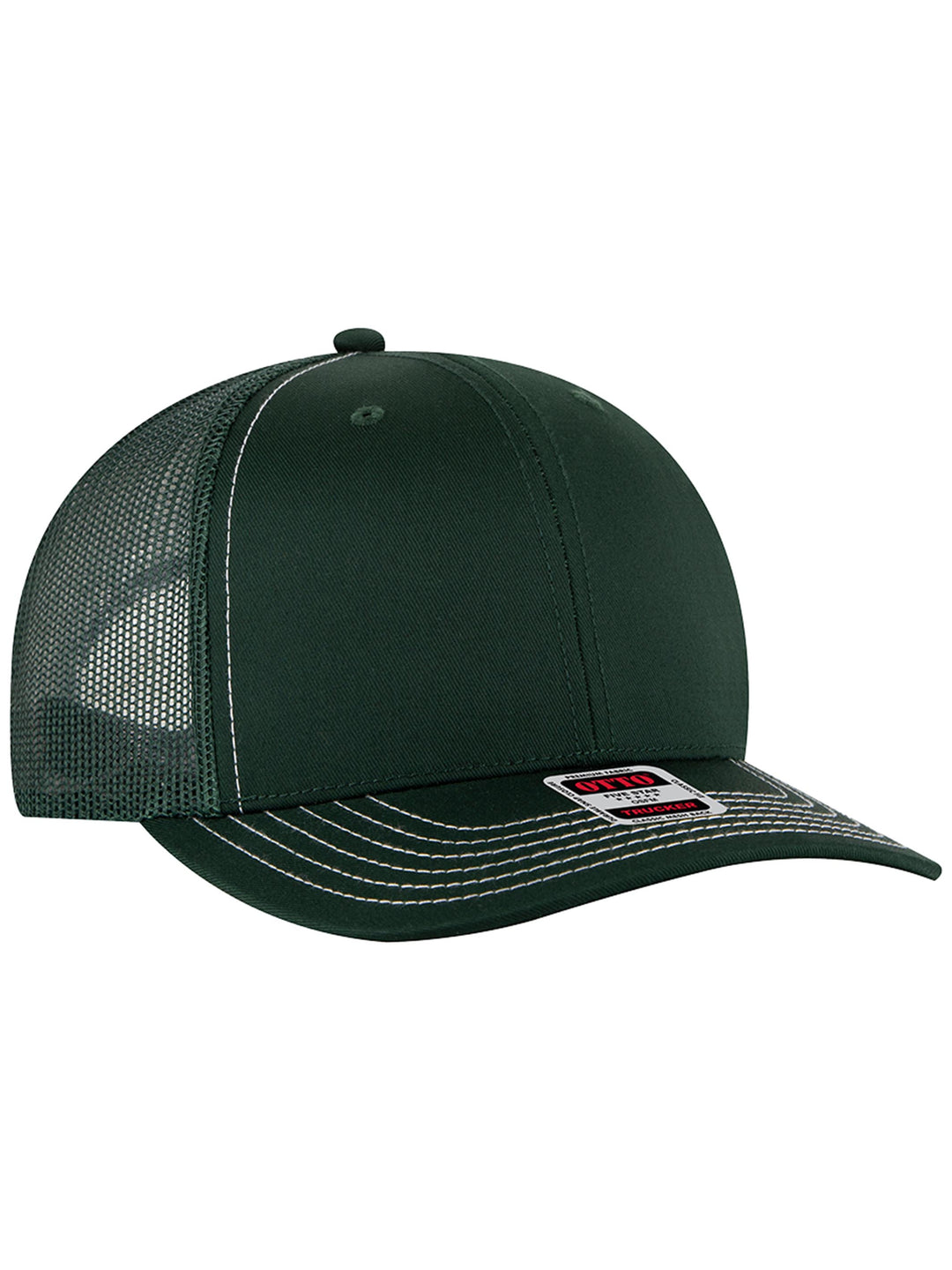 OTTO CAP 6 Panel Mid Profile Mesh Back Trucker Hat