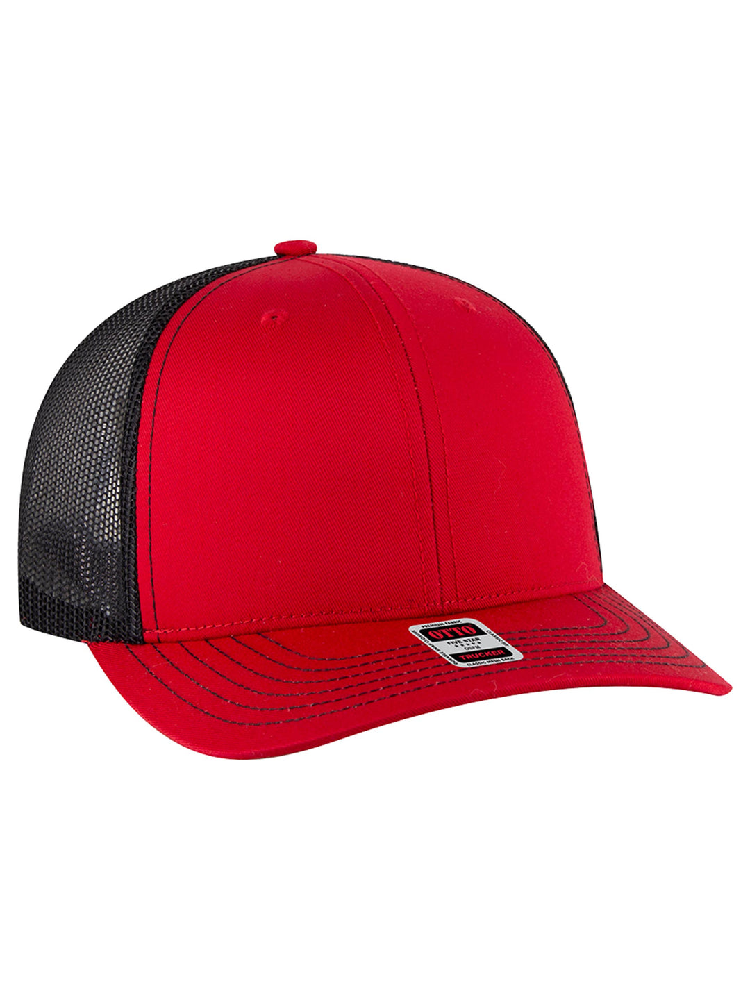 OTTO CAP 6 Panel Mid Profile Mesh Back Trucker Hat