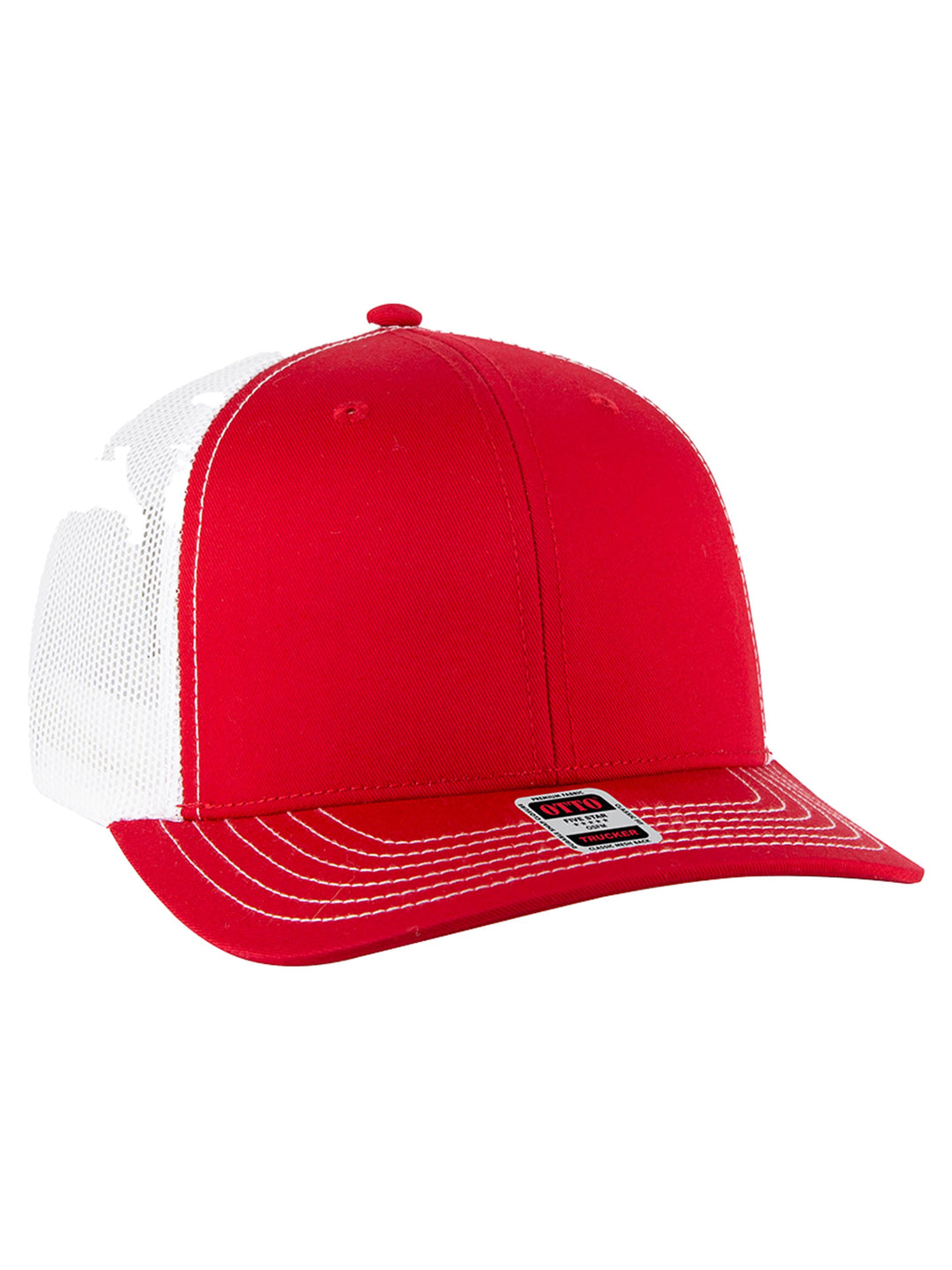 OTTO CAP 6 Panel Mid Profile Mesh Back Trucker Hat