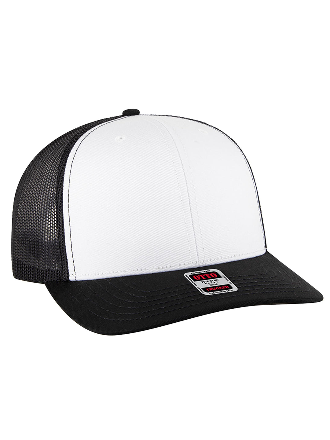 OTTO CAP 6 Panel Mid Profile Mesh Back Trucker Hat