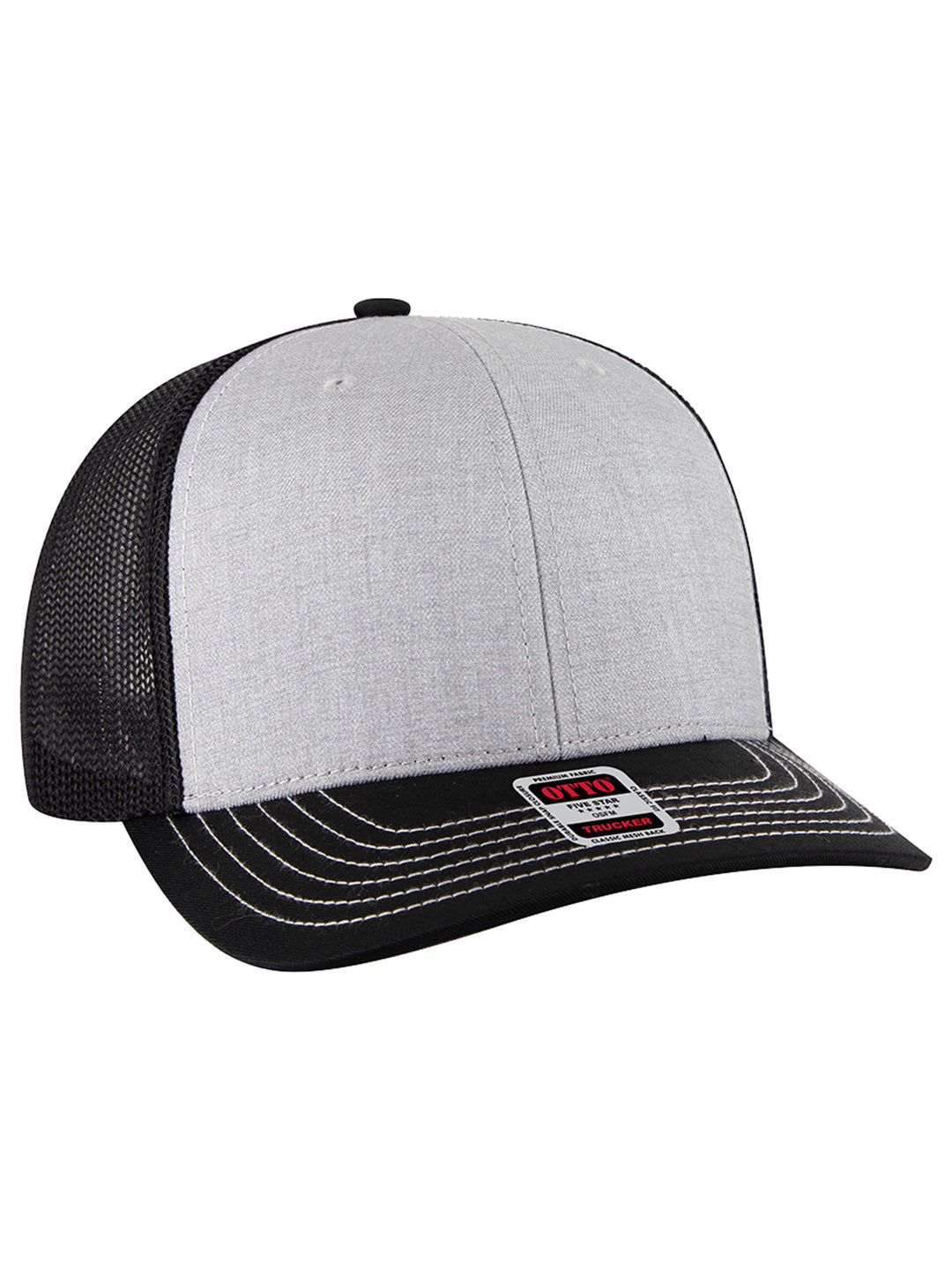 OTTO CAP 6 Panel Mid Profile Mesh Back Trucker Hat
