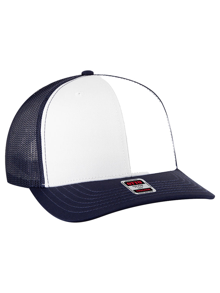 OTTO CAP 6 Panel Mid Profile Mesh Back Trucker Hat