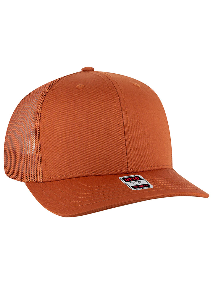 OTTO CAP 6 Panel Mid Profile Mesh Back Trucker Hat