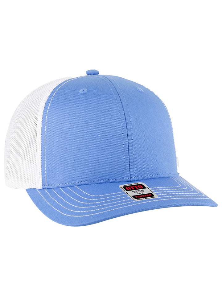 OTTO CAP 6 Panel Mid Profile Mesh Back Trucker Hat
