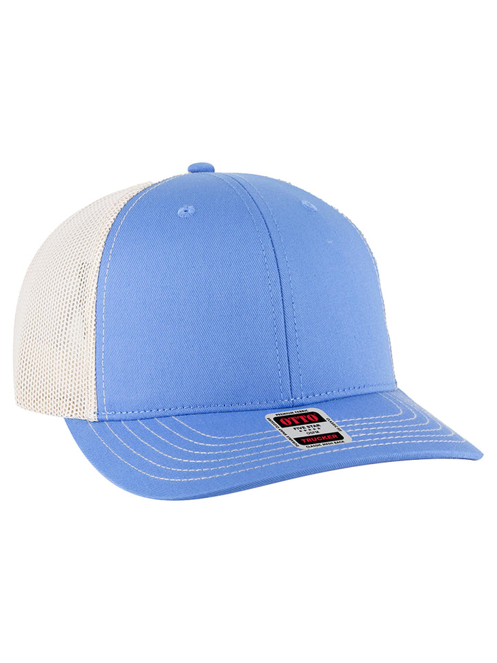 OTTO CAP 6 Panel Mid Profile Mesh Back Trucker Hat