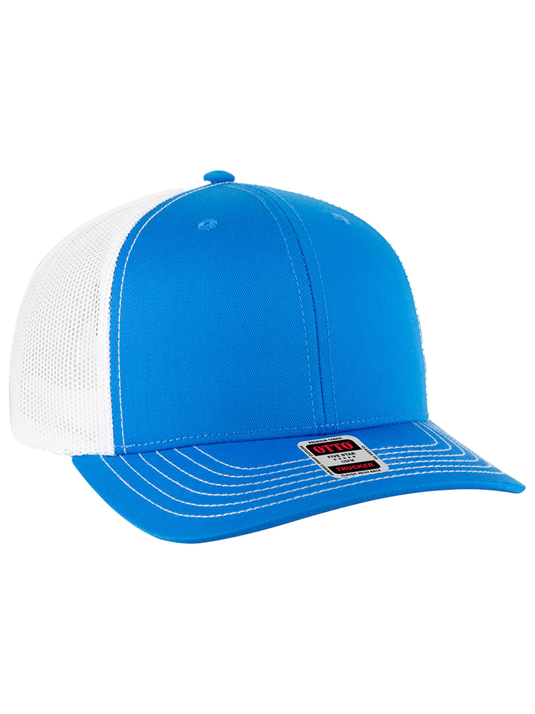 OTTO CAP 6 Panel Mid Profile Mesh Back Trucker Hat
