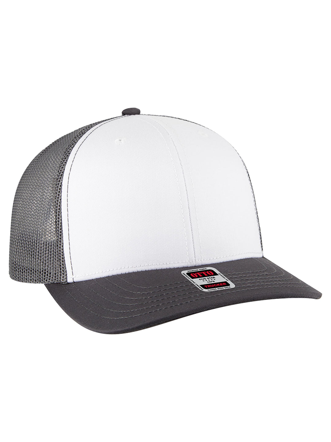 OTTO CAP 6 Panel Mid Profile Mesh Back Trucker Hat