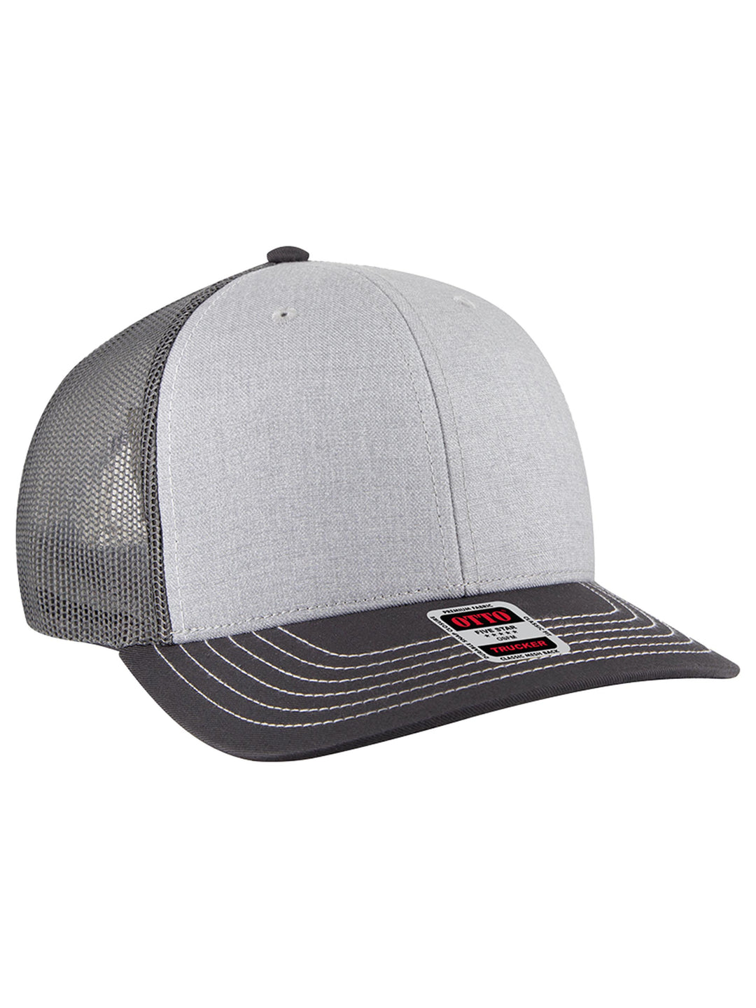 OTTO CAP 6 Panel Mid Profile Mesh Back Trucker Hat